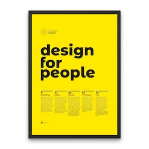 UX Designer Gift Phases of Design Thinking UX Design Poster Helvetica Design Typographic UX Designer Gift Design Printable Designer Poster