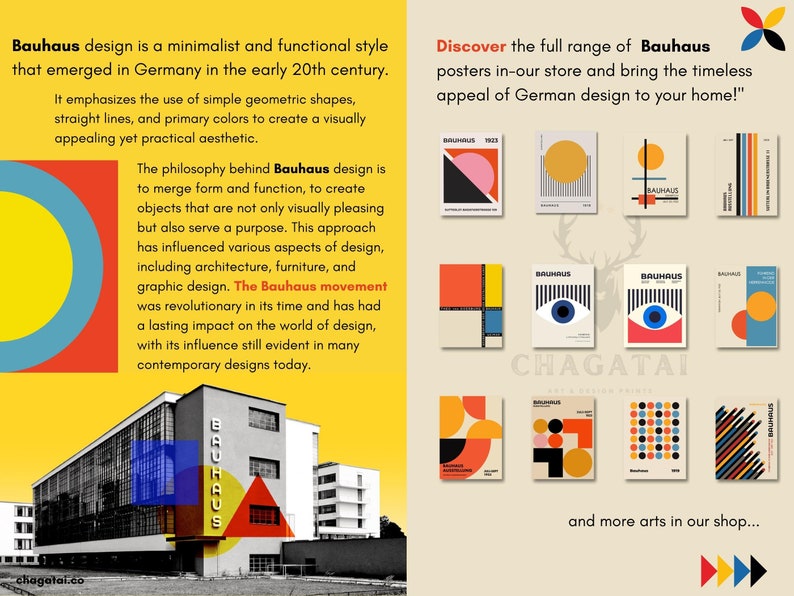 Bauhaus Printable Wall Art Bauhaus Poster Best Mothers Day Gift Poster ...