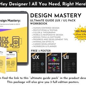 UI Design Principles Poster UI Ux Phases Design for People Printable ...