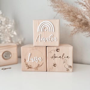 Personalisierte Spardose aus Holz, Spardose mit Namen für Kinder, Geschenk zum Geburtstag, zur Geburt, Einschulung, Taufe