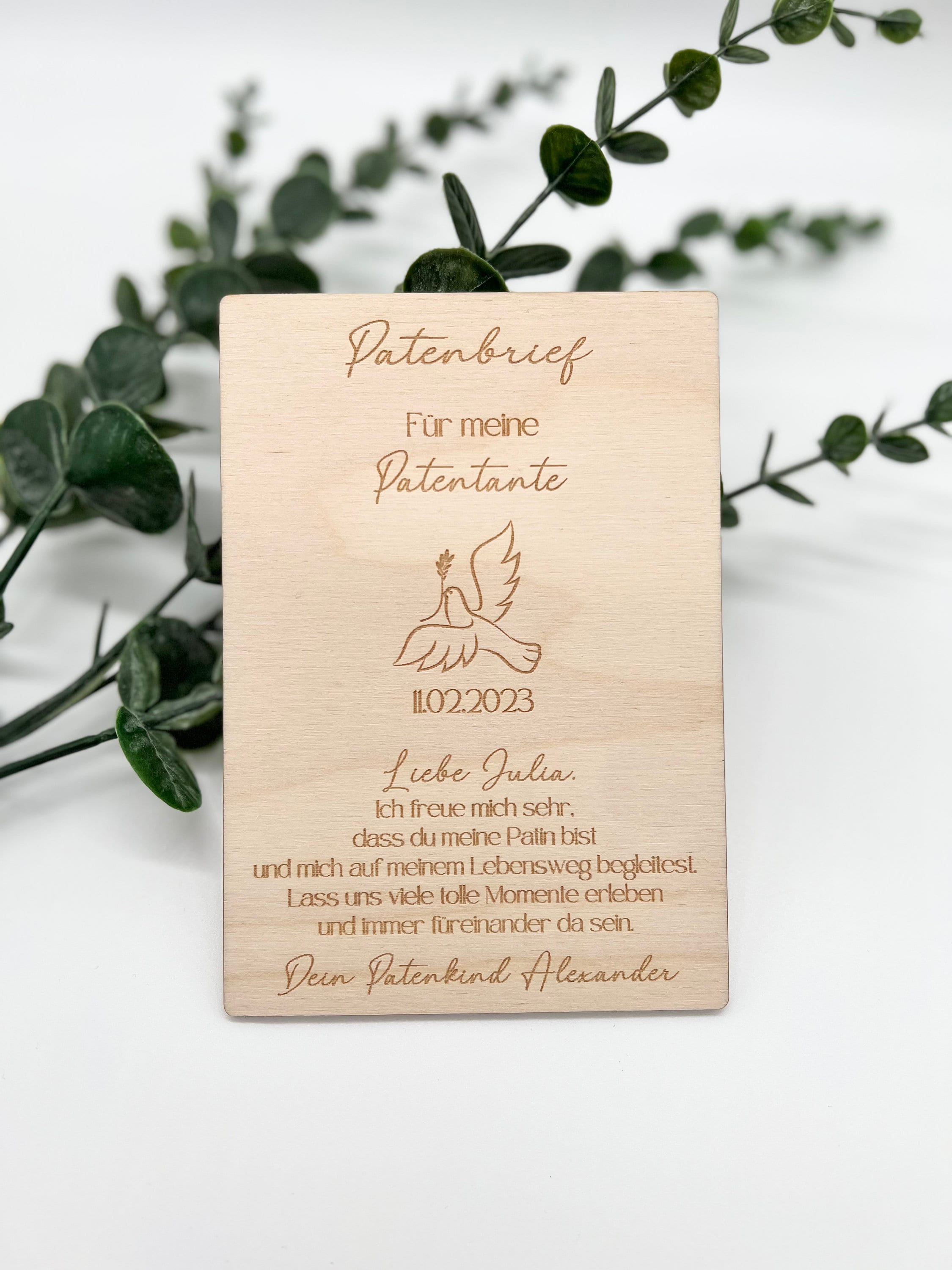 Geschenke Zur Taufe Mädchen Als Pate Patenbrief Aus Holz Taufe Geschenk Taufe Taufpate - Etsy