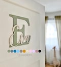 XXL wooden door sign personalized with name, name plate for children&#39;s room, wooden lettering, decoration, wall decoration, wooden sign