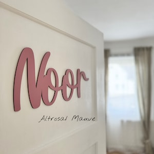 XXL lettering, personalized wooden door sign with name, nameplate for children's room, wooden sign, wall decoration image 5