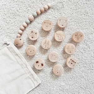 Meubelknoppen, houten knop, meubelgrepen van hout gepersonaliseerd rond Hemnes, aankleedtafel, kinderkamer, babykamer, boho, bloemen, dieren