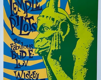 Stone Temple Pilots Konzertplakat 1994 F-155 Vintage Fillmore Poster Druck - ästhetische Musikkunst für Haus- und Bürowanddekor.