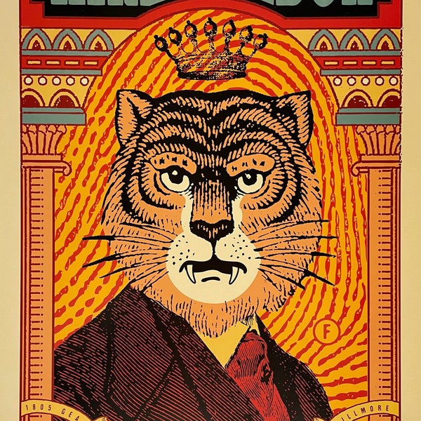 Mike Gordon Concert Poster 2016 F-1390 Vintage Fillmore poster print - aesthetic music art for home and office wall decor.