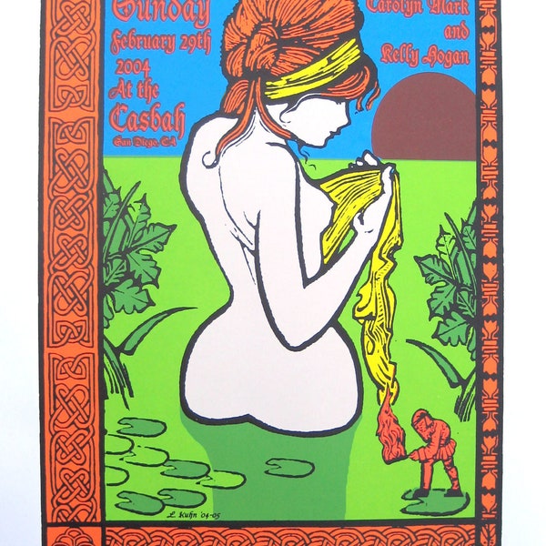 Neko Case Concert Poster Lindsey Kuhn 2004