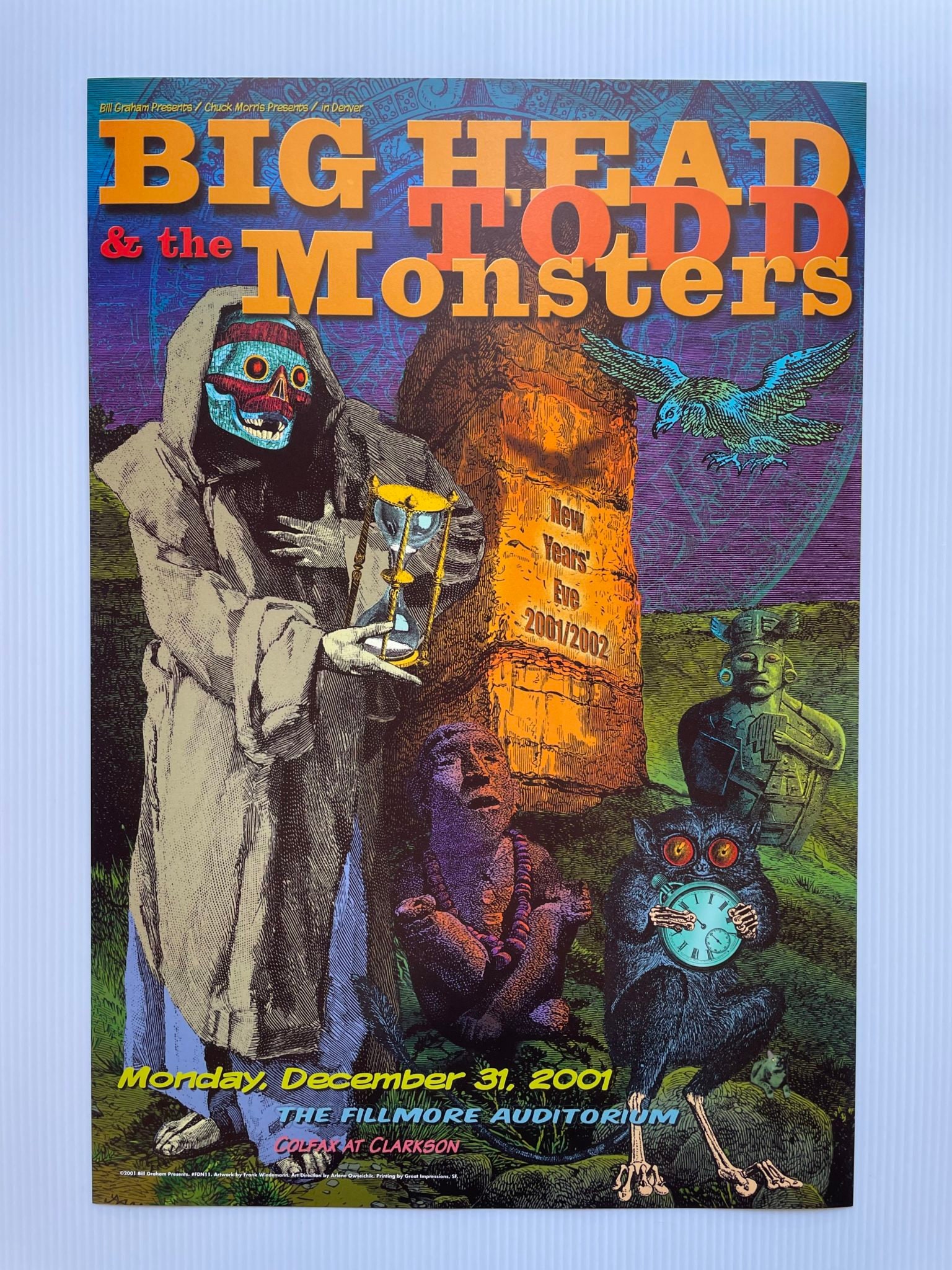 Big Head Todd and the Monsters Concert Poster 2001 FDN-11 Vintage