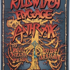 Anthrax-concertposter 2017 F-1482 Fillmore