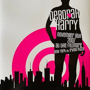 Deborah Harry Concert Poster 2007 Vintage Fillmore poster print - aesthetic music art for home and office wall decor.