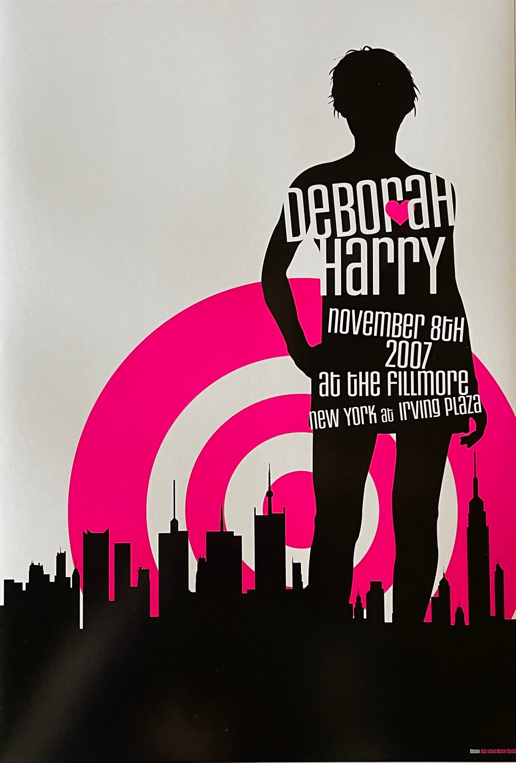Deborah Harry Concert Poster 2007 Vintage Fillmore poster print - aesthetic music art for home and office wall decor.