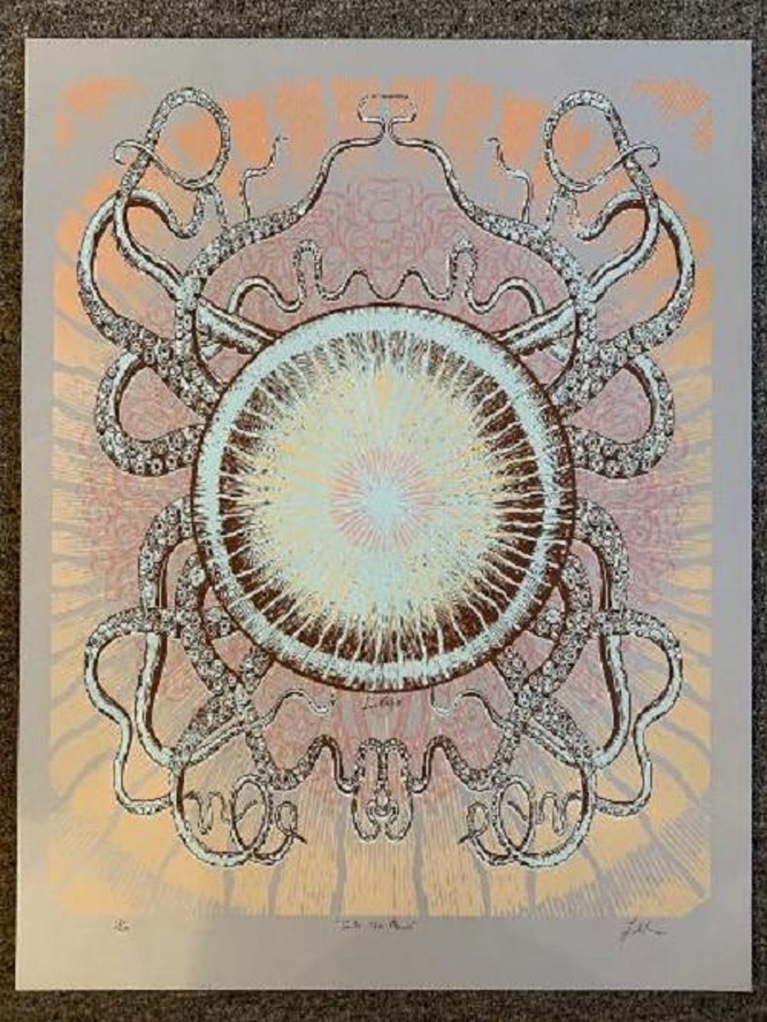Into the Abyss Art Print Screenprint Silver - Etsy Canada