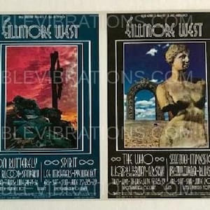 The Who Konzert Doppel Postkarte 1969 BG-178 179 David Singer