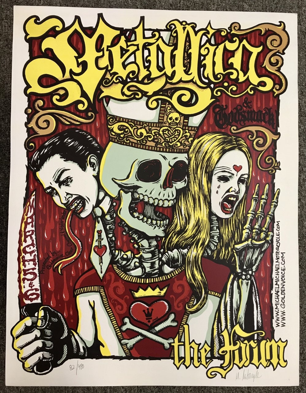 Metallica Concert Poster 2004 Los Angeles Vintage Poster Print