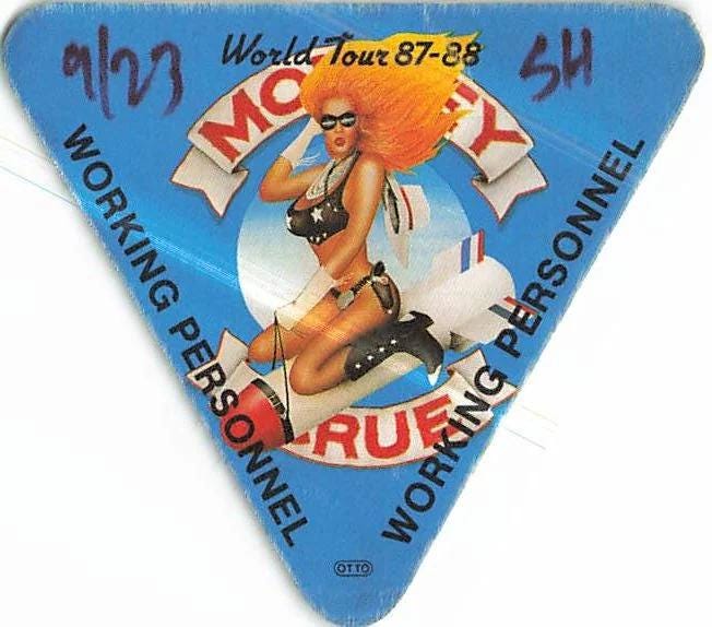 Vintage Motley Crue Backstage Pass - Etsy