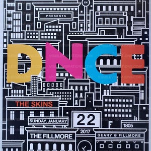 Póster del concierto DNCE 2017 F-1456 Fillmore