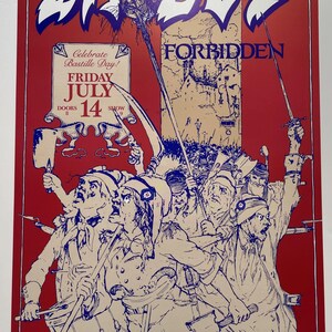 エクソダス コンサートポスター 1989 F-110 フィルモア