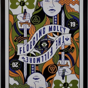 Flogging Molly Konzertplakat San Francisco 2008 F-975 The Fillmore