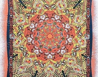 Póster del concierto de Pixies en color naranja