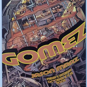 Gomez Concert Poster 2002 F-540 Fillmore Jason Mraz
