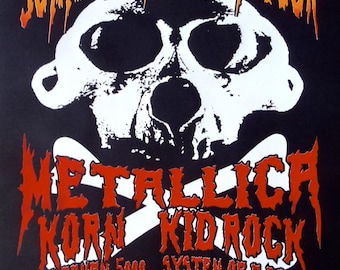 Metallica Concert Poster 2000