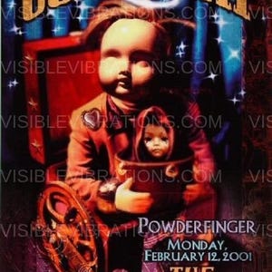 Pôster do show do Coldplay 2001 F-438 Fillmore