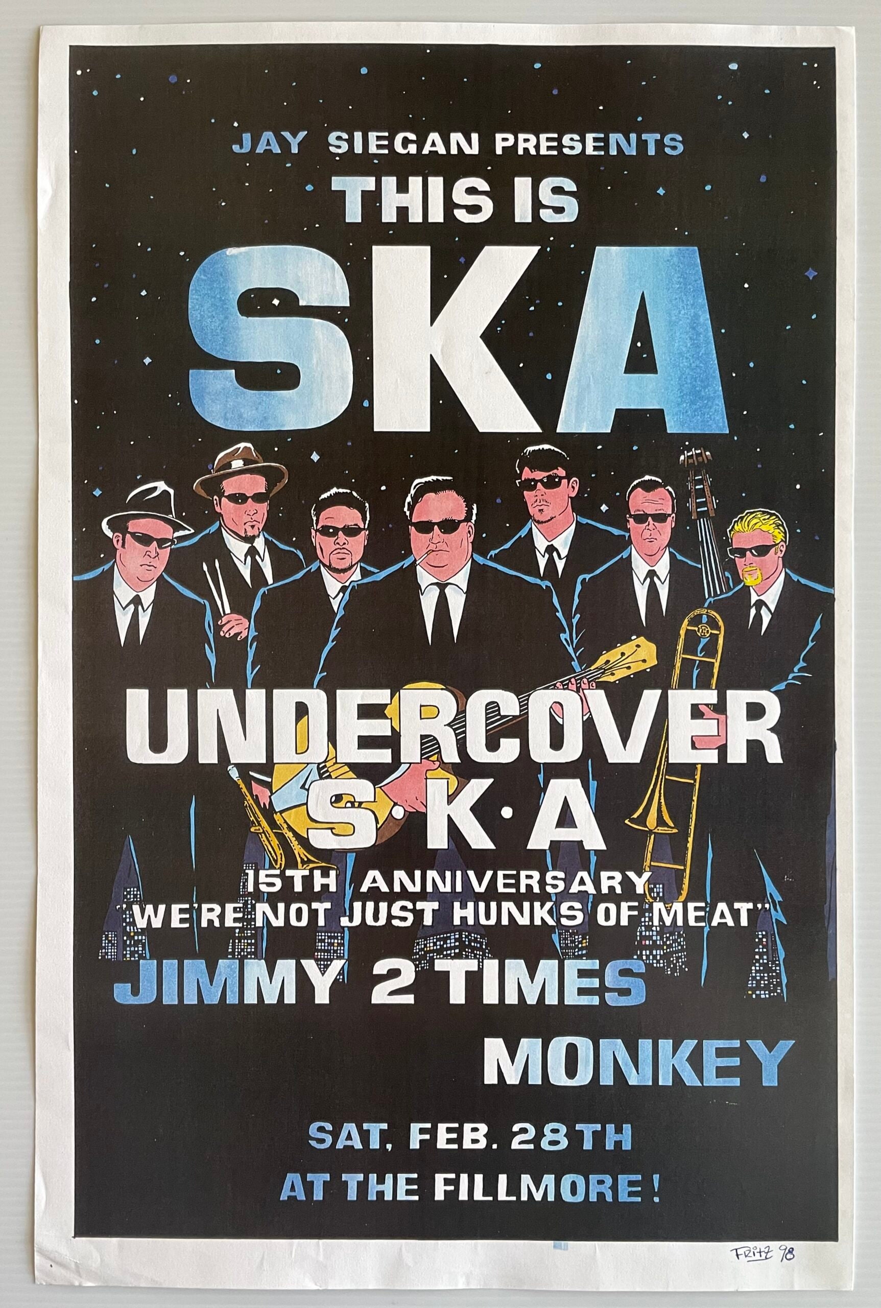 Undercover S.K.A. 1998 Concert Poster Fillmore - Etsy