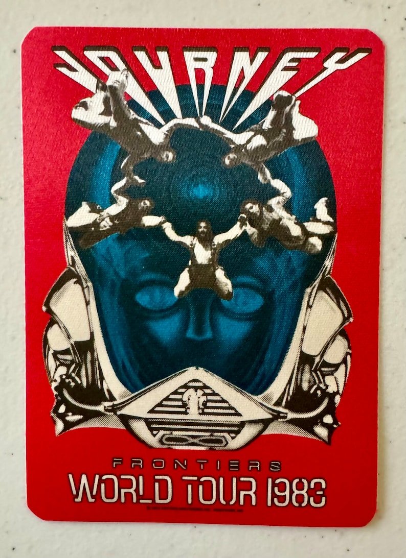 Journey Backstage Unused Pass FRONTIERS World Tour 1983-Vintage Pop Culture Music Collectibles, Music Memorabilia- Collectible Music Items. image 1