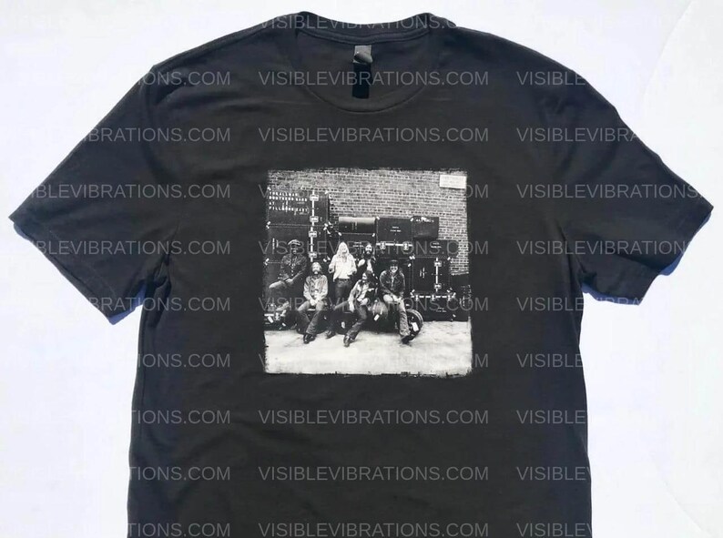 Maglietta nera Allman Brothers At Fillmore East CREW, taglia piccola immagine 1