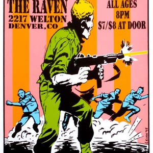 Swingin Utters Concert Poster Denver 1998
