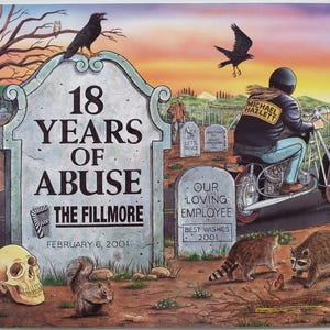 mike Hazlett Ruhestand Poster 2001 F-437 Fillmore