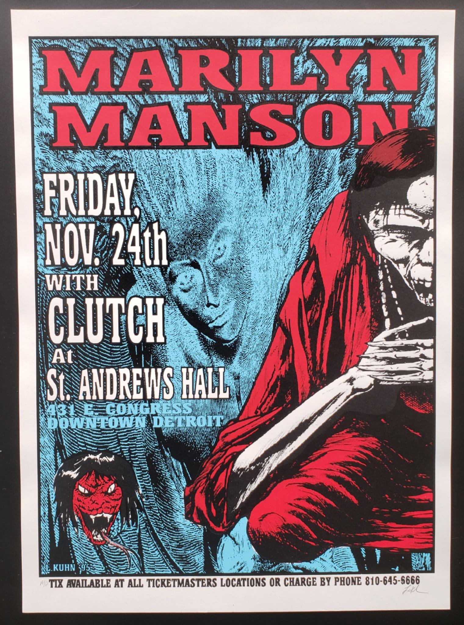 Vintage Marilyn Manson Poster - Etsy