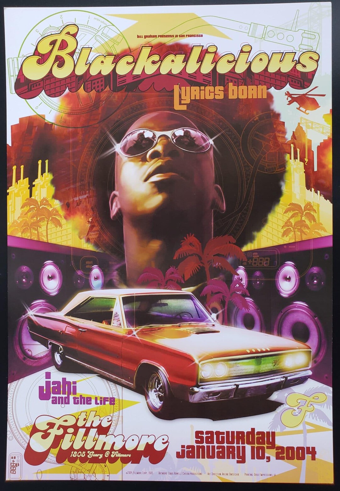 ブラックアリシャス コンサートポスター 2004 F-605 フィルモア - Etsy