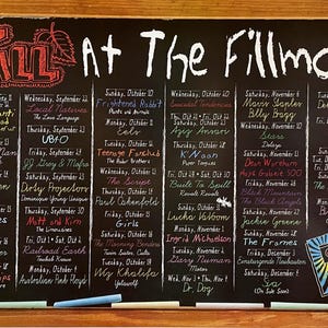 Cartel de otoño en Fillmore 2010