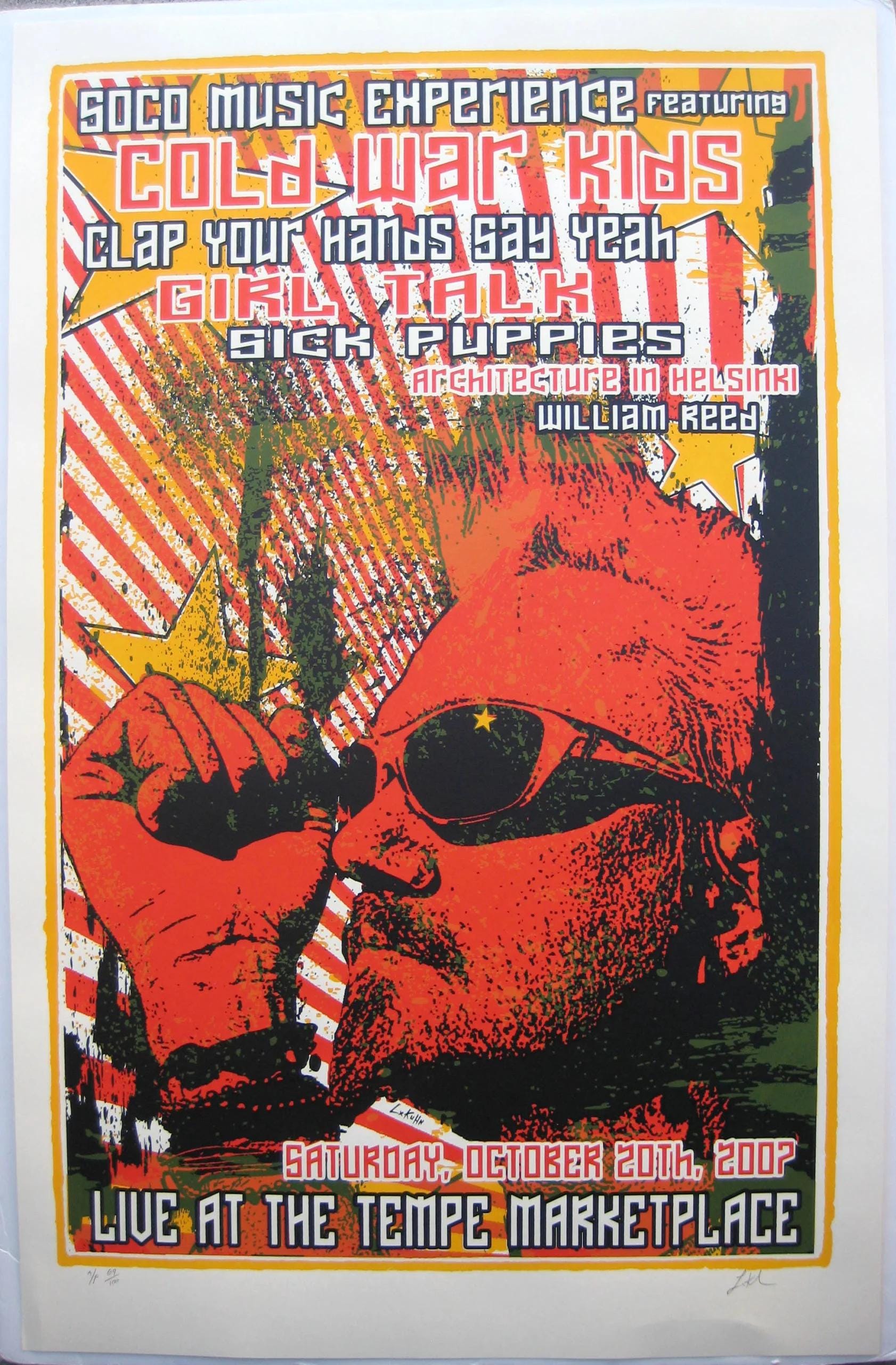 Cold War Kids Concert Poster - Etsy