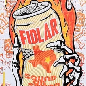 Fidlar Concert Poster Lindsey Kuhn S/N Austin 2016 Vintage poster print - aesthetic music art for home and office wall decor.