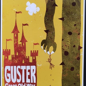 Guster Concert Poster 2011 F-1081 Vintage Fillmore poster print - aesthetic music art for home and office wall decor.