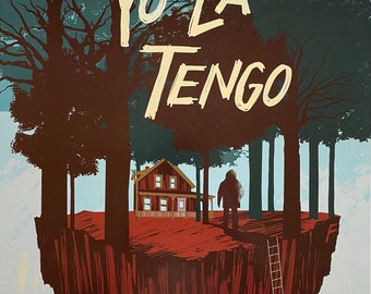 Yo La Tengo Concert Poster 2013 F-1219 Vintage Fillmore poster print - aesthetic music art for home and office wall decor.