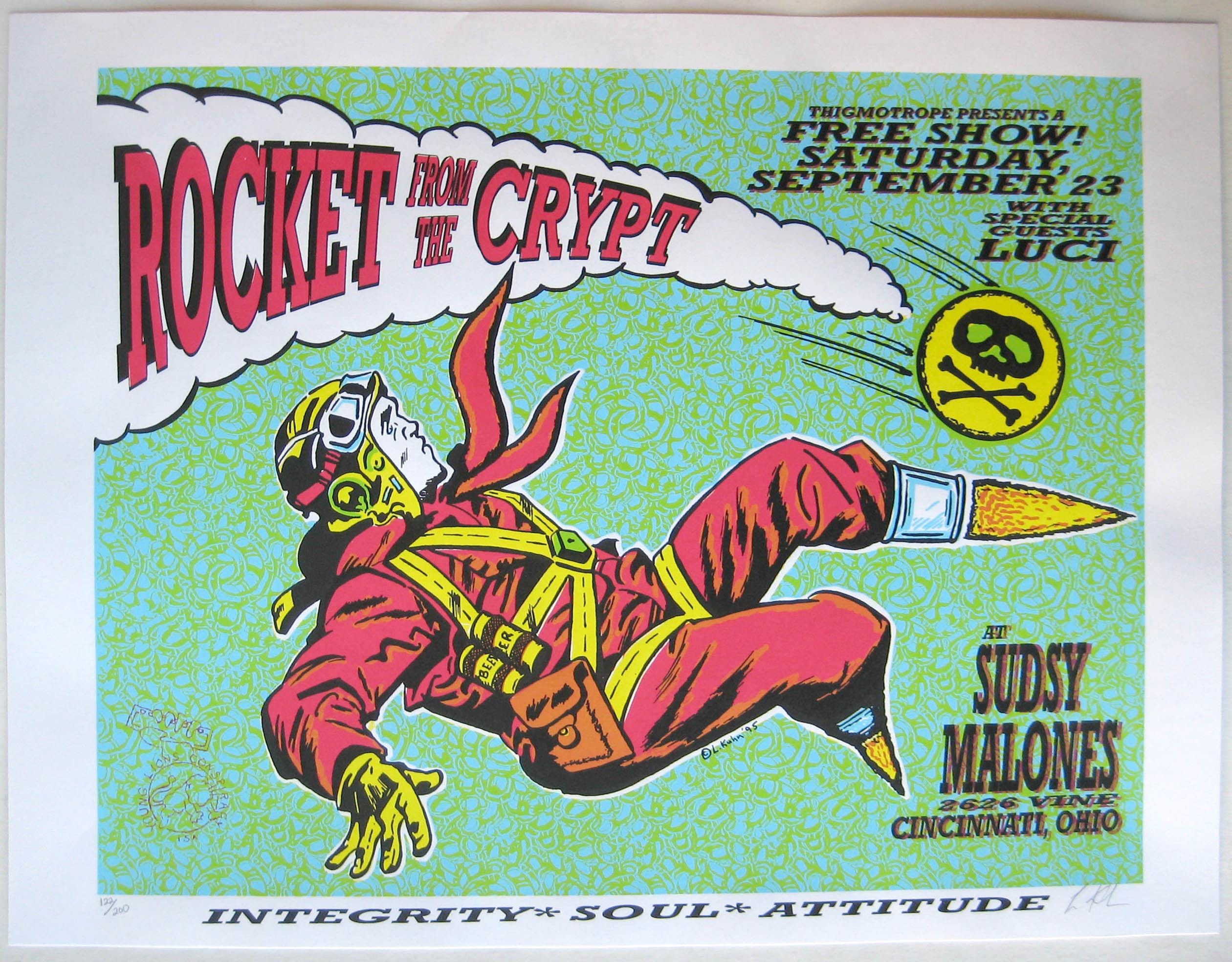 Rocket From the Crypt Poster - Etsy Rocket From the Crypt Poster - Etsy