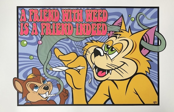 Best Buds Art Print Frank Kozik Vintage Poster Print - Vintage