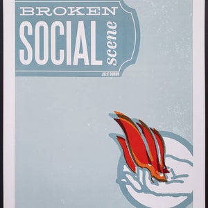 Broken Social Scene Concert Poster 2010 F-1055 Vintage Fillmore poster print - aesthetic music art for home and office wall decor.