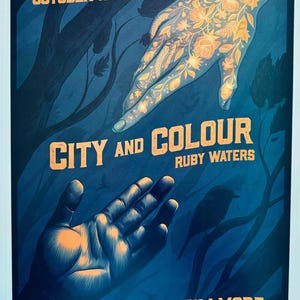 Konsertaffisch för City and Colour 2019 Fillmore F-1659