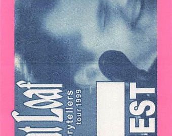 Pase de backstage de Meat Loaf 1999-2000 Variante de tela rosa para invitados