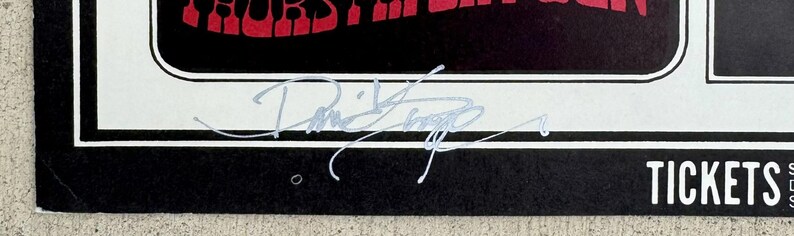 Póster del concierto de Joe Cocker de 1969, Fillmore BG-196, firmado por David Singer y Randy Tuten. imagen 2