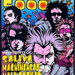 Powerman 5000 Concert Poster 2001 Jermaine Rogers Houston