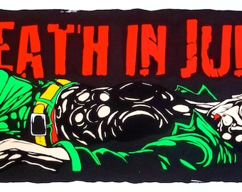 Death In June Concert Poster Jermaine Rogers Houston 1997