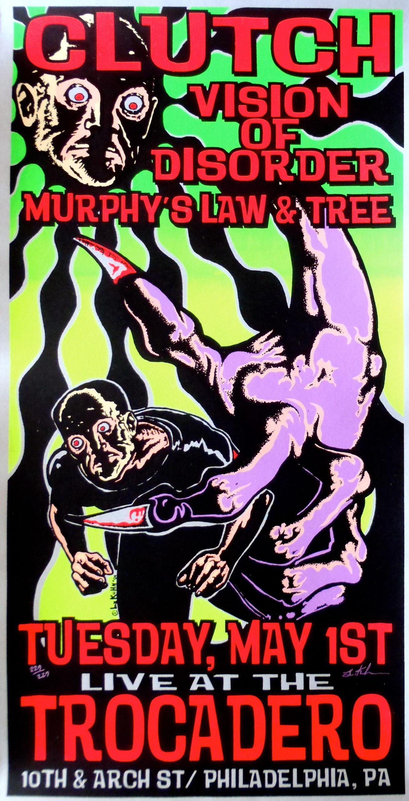 Clutch Concert Poster Philadelphia 2001 - Etsy