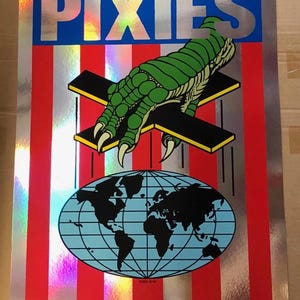 PIXIES コンサートポスター 2018 マウンテンビュー フォイルバリアント フランク・コジック