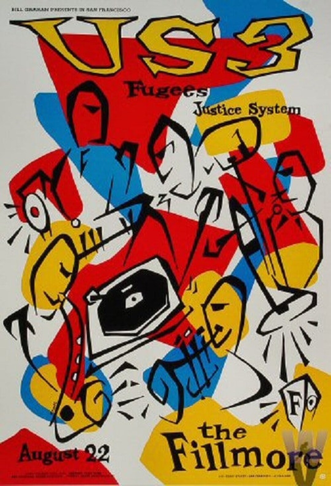 Us3 Concert Poster 1994 F-157 Vintage Fillmore Poster Print Aesthetic ...