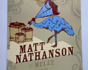 Matt Nathanson Concert Poster 2007 F-904 Fillmore